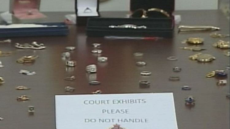 Some of the jewelery recovered from a series of burglaries; Hamilton, November 17, 2014