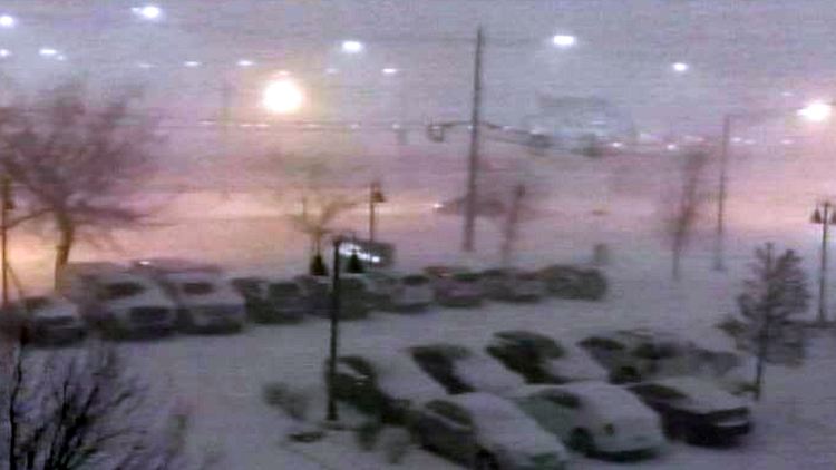 A parking lot in the Buffalo area (NBC)