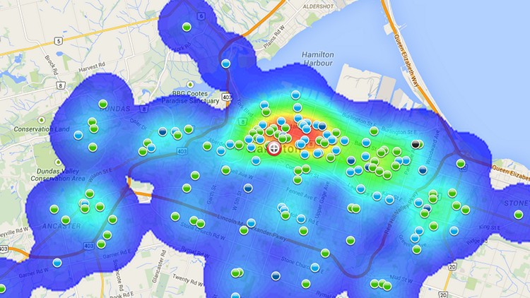 Hamilton Police crime map (handout)