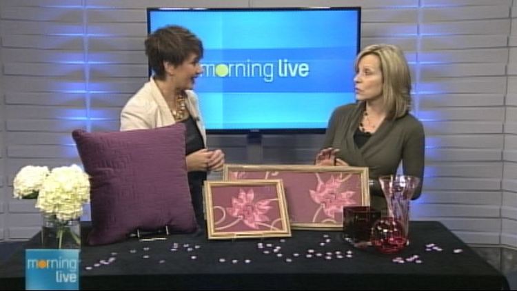 Annette Hamm with interior designer Lisa Knap; Morning Live, November 27, 2014