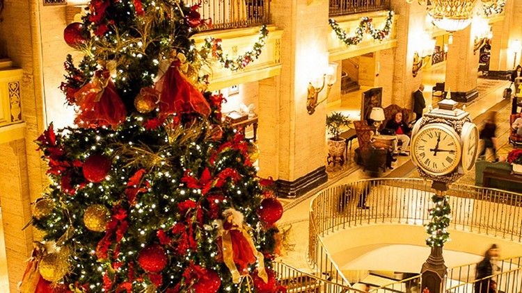A Christmas scene at the Fairmont Royal York hotel, Toronto (handout photo)