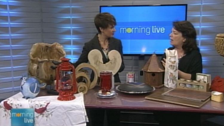 Annette Hamm with home product expert Vicky Sanderson; Morning Live, December 1, 2014