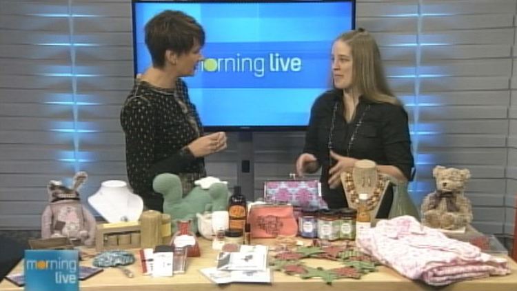 Annette Hamm & Jacqueline Hunter of the Made By Hand show; Morning Live, December 5, 2014