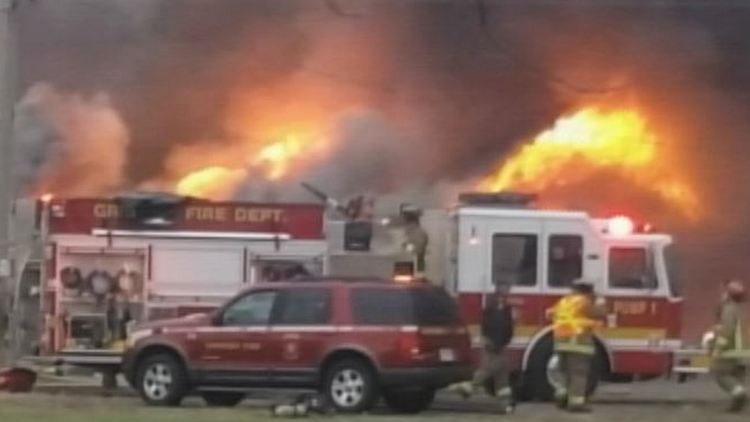 Greenhouse fire in Grimsby