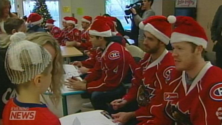 The Hamilton Bulldogs spent their morning on the ice, and their afternoon at McMaster Children's Hospital