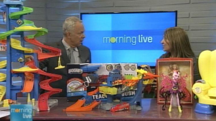 Bob Cowan with MattelHoliday.ca's Lena Aleida; Morning Live, December 17, 2014