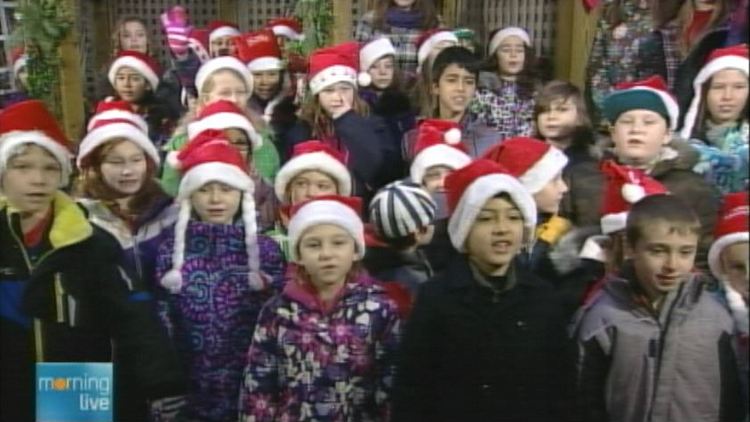 Linden Park school choir, performing on Morning Live, December 18, 2014