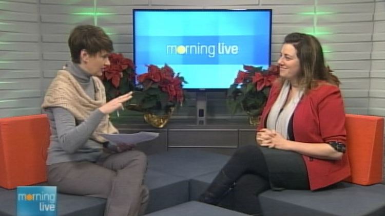 Annette Hamm with MOMpreneur CEO Maria Locker; Morning Live, December 23, 2014