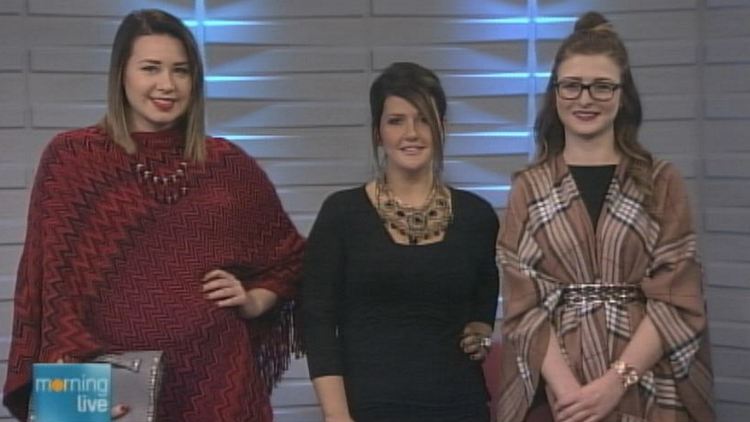 Models wearing fashions from Sexton in the City; Morning Live, January 6, 2014