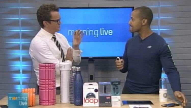 Tim Bolen with fitness expert Brent Bishop; Morning Live, January 8, 2015