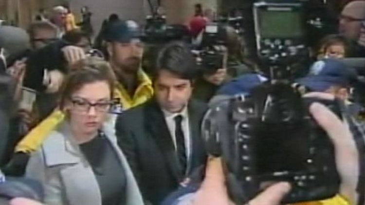 Jian Ghomeshi outside court; Toronto, January 8, 2015