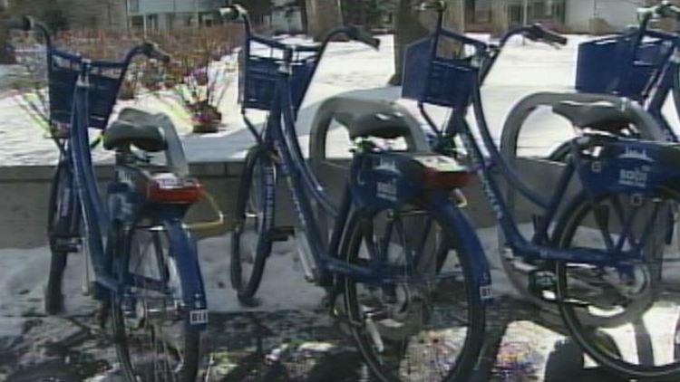 Hamilton Bike Share bicycles; January 16, 2015