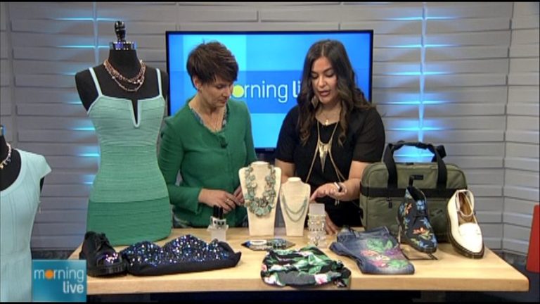 Annette Hamm with Daliah Hijazi of Lotus Leaf; Morning Live, March 17, 2015