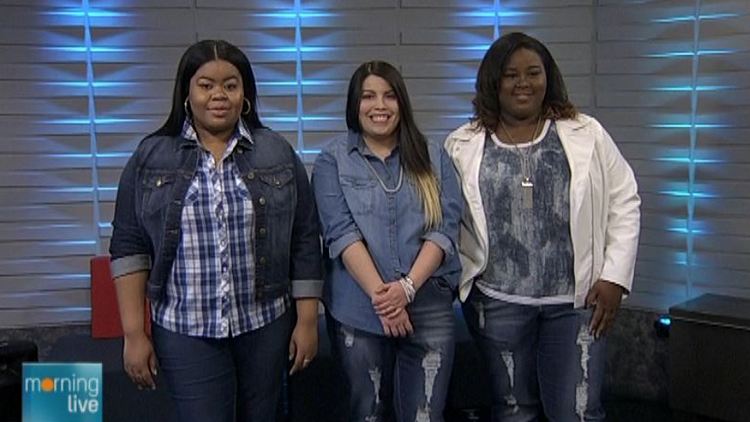 Models wearing spring fashions showcased by Erica Wark; Morning Live, March 24, 2015