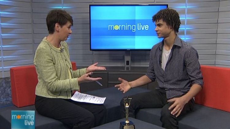 Annette Hamm with Kolton Stewart; Morning Live, March 27, 2015