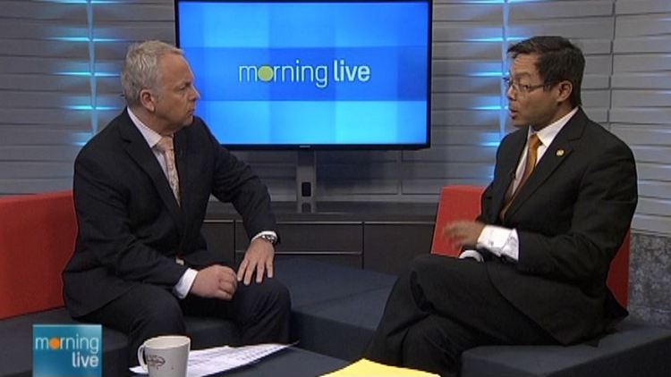 Bob Cowan with Thanh Campbell of the Hamilton Media Advisory Council; Morning Live, March 30, 2015