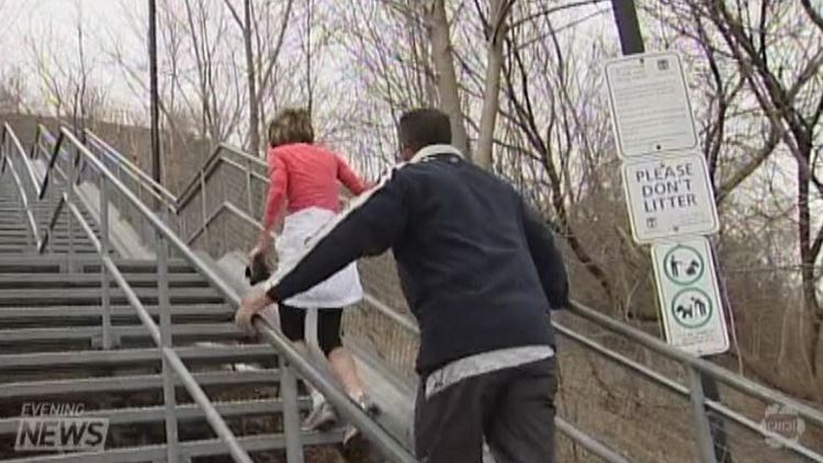 Escarpment stairs