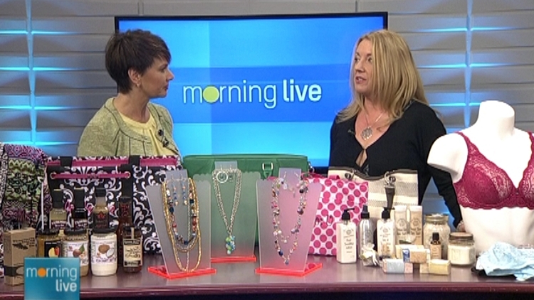 Annette Hamm and Jackie Fenton, manager of the Southern Ontario Women's Show; Morning Live, April 14, 2015