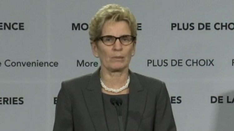 Premier Kathleen Wynne, Queen's Park, April 16, 2015