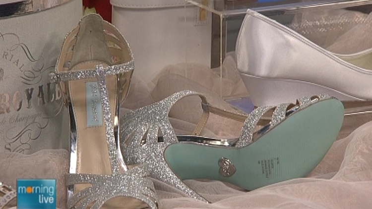 Bridal shoes from Solee Shoes in Hamilton; Morning Live, April 22, 2015