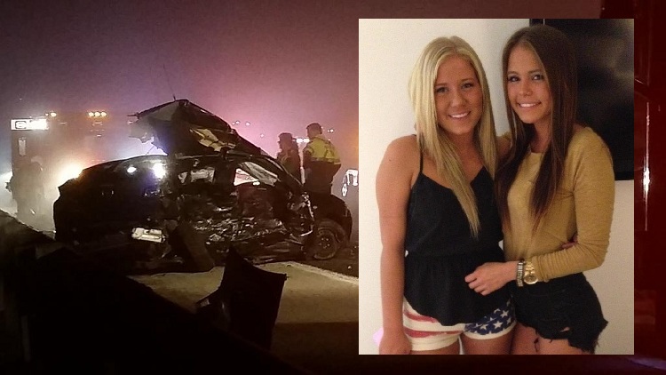 Crash on Red Hill Valley Parkway with victims Jordyn Hastings and Olivia Smosarski; Hamilton, May 5, 2015