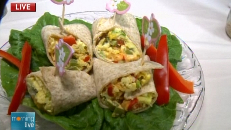 Breakfast burritos; Morning Live, May 12, 2015