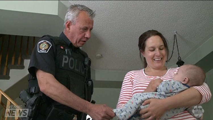 Halton officer helps save choking baby’s life