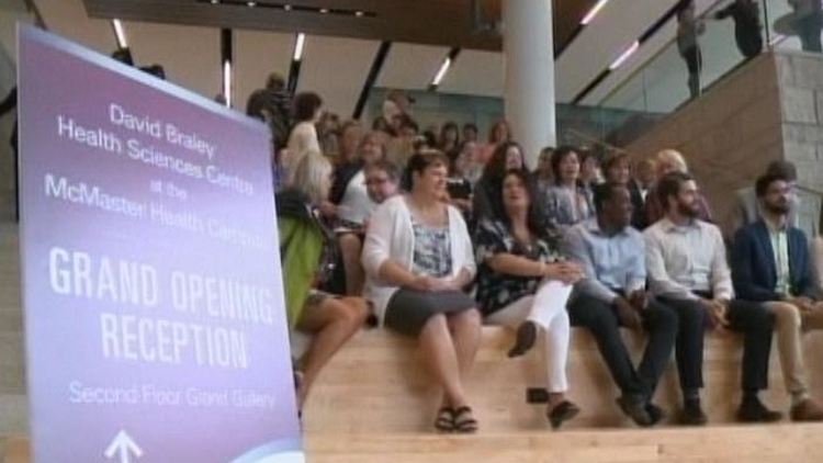 Attendees at the official opening of the David Braley Health Sciences Centre; Hamilton, May 15, 2015