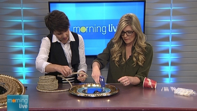 Annette Hamm and Jaclyn Colville work on a DIY project; Morning Live, May 20, 2015