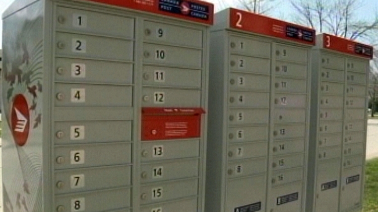 Archive image of a community mailbox