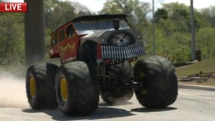 Monster truck at Monster X, St Catharines, May 22, 2015