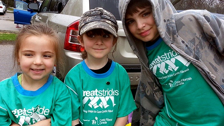 Archive image of participants in the Great Strides walk for cystic fibrosis