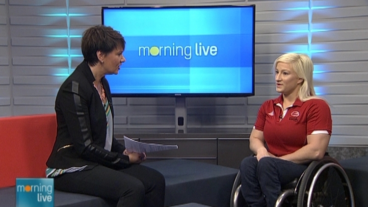 Annette Hamm with Melanie Hawtin; Morning Live, May 29, 2015