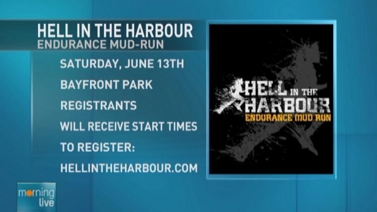 Hell in the Harbour endurance mud run, Saturday, June 13 at Bayfront Park, Hamilton