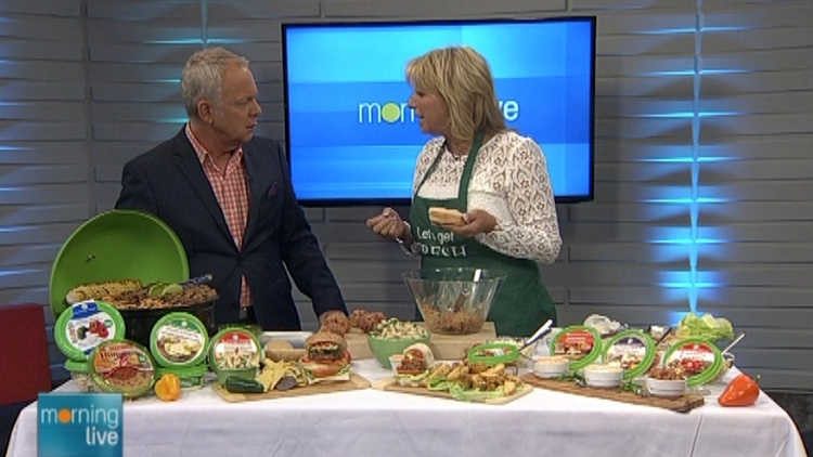 Bob Cowan with Susan Niczowski of Summer Fresh Foods; Morning Live, June 4, 2015