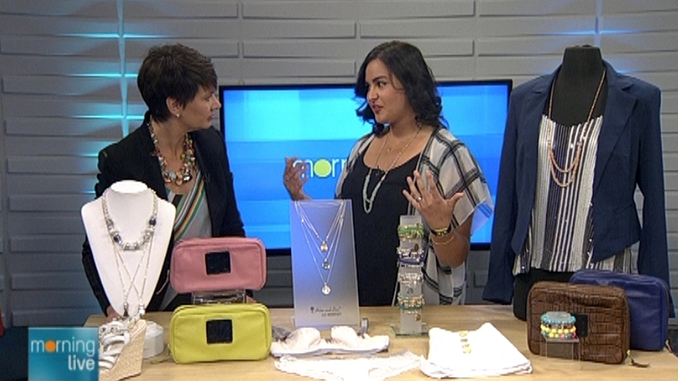 Annette Hamm with Daliah Hijazi of Lotus Leaf Style; Morning Live, June 10, 2015