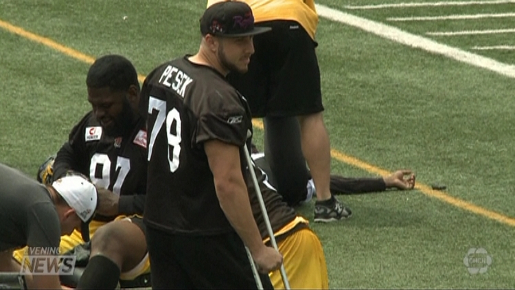 Tiger-Cats injury list is a lengthy one