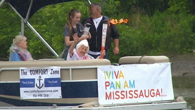 Pan Am torch in Mississauga