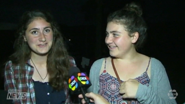 Two of the approximately 30,000 fans who turned out to see Mumford and Sons, Niagara-on-the-Lake, June 15, 2015