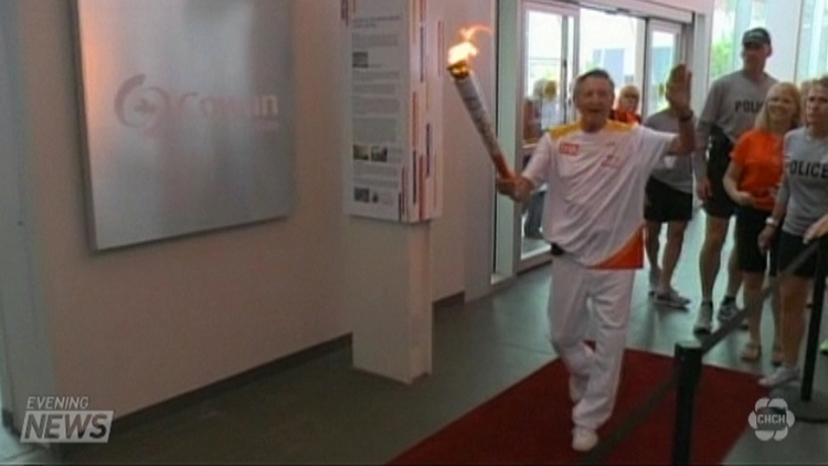 The Pan Am torch will visit 134 cities and communities across Canada