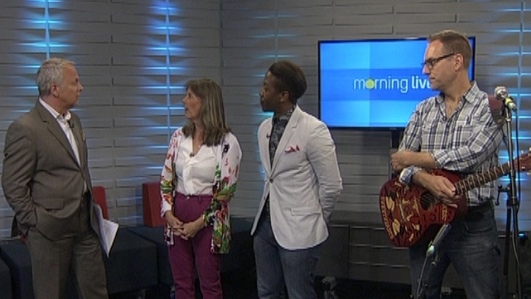 Bob Cowan with Wendy Donnan, Judah Hernandez and Murray Foster; Morning Live, June 22, 2015