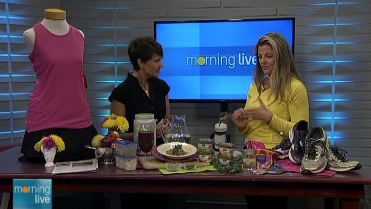 Annette Hamm with Charmaine Broughton; Morning Live, June 24, 2015