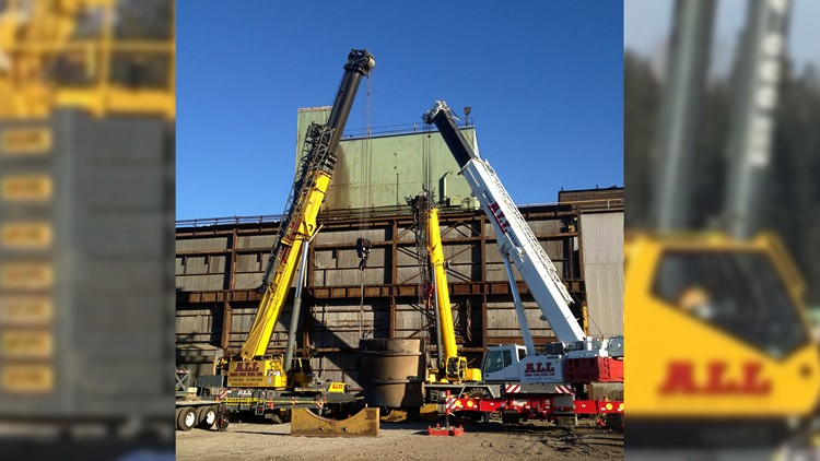 Cranes at a construction site