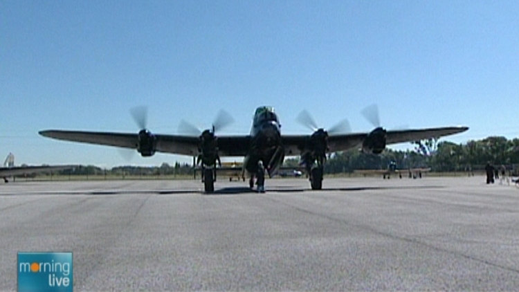 An AVRO Lancaster at the Canadian Warplane Heritage Museum