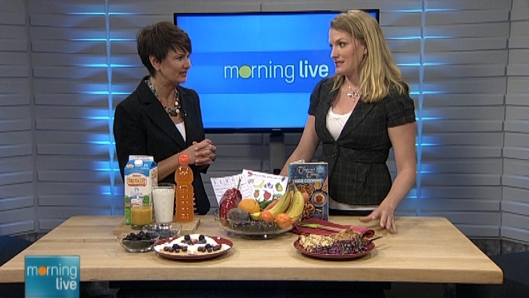 Annette Hamm with registered dietitian Kate Park; Morning Live, July 14, 2015