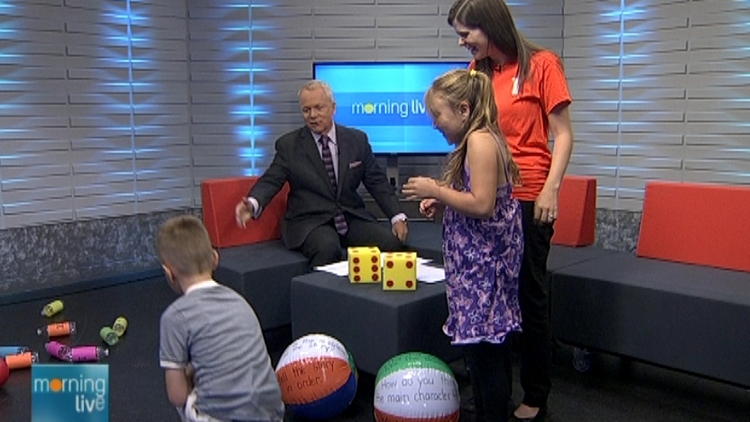 Bob Cowan with Allie Geddes with Kaytlin Bolton & Tristan Edwards; Morning Live, July 17, 2015