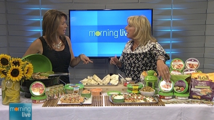 Lesley Stewart with Susan Niczowski of Summer Fresh; Morning Live, July 31, 2015