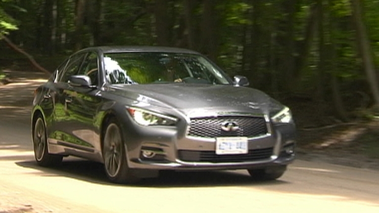 Bob Cowan driving an Infiniti Q50 AWD