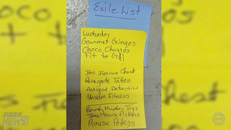 Ottawa Street BIA “exile list”