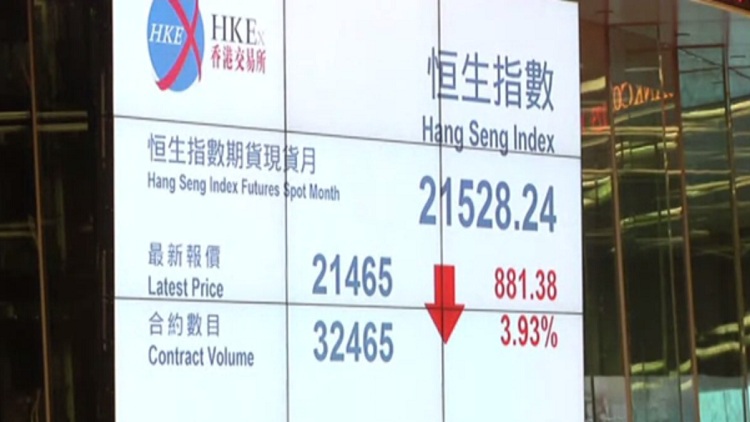 Hang Seng market drop